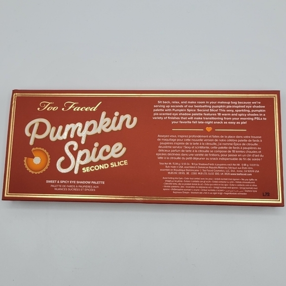 Too Faced Pumpkin Spice Second Slice Eye Shadow Palette - Picture 10 of 13